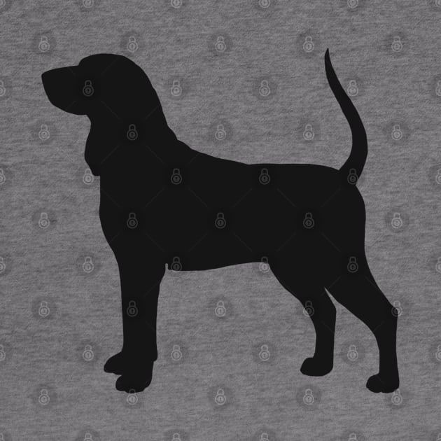 Coonhound Silhouette by Coffee Squirrel